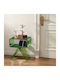 Square Side Table Glass Transparent Green L30xW39.1xH43cm.