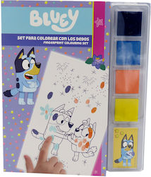 Комплект За Рисуване Bluey Finger Painting 24 Бройки