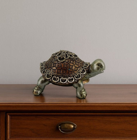 Galifas Dekorative Schildkröte aus Polyresin 16x11.5x8cm 1Stück