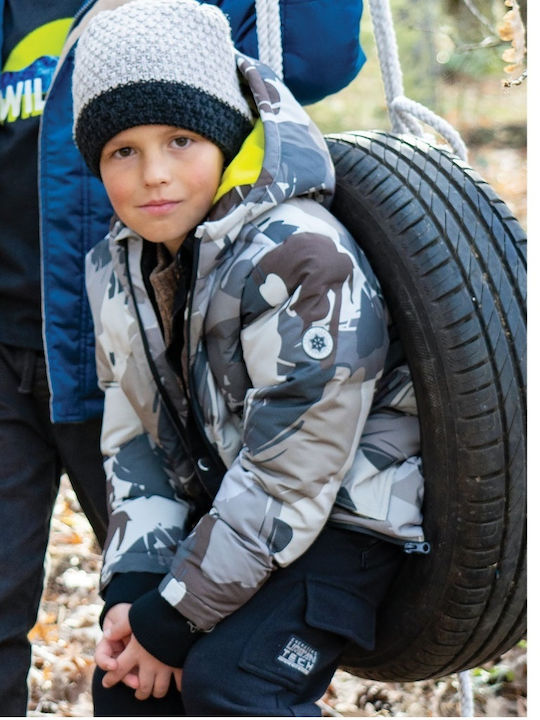 Energiers Kids' Quilted Jacket with Hood Variant