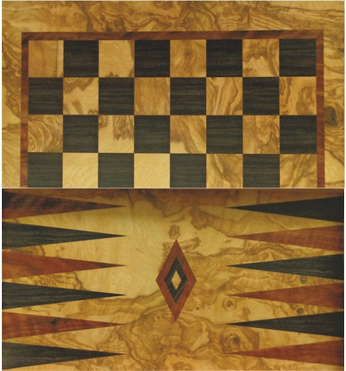 Table/Șah din Lemn de Măslin 50x50cm