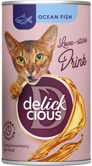 Delickcious Beverage Wet Food for Cats with Fish, Mackerel, Sardine and Tuna 140gr