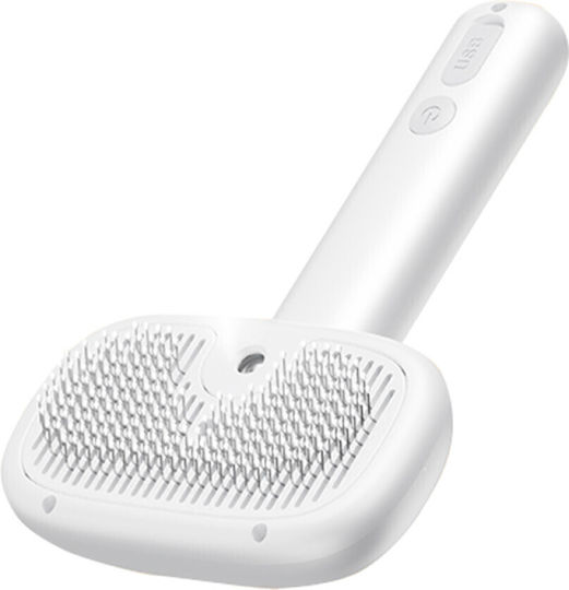 Rojeco Brush Small / Large Dogs for Coat Cleaning White