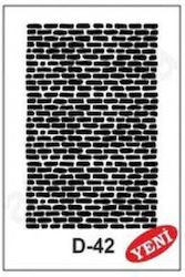 Στένσιλ Τουβλάκια 20x30εκ Artebella