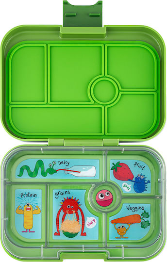 Yumbox Original Πλαστικό Παιδικό Δοχείο Φαγητού Πράσινο