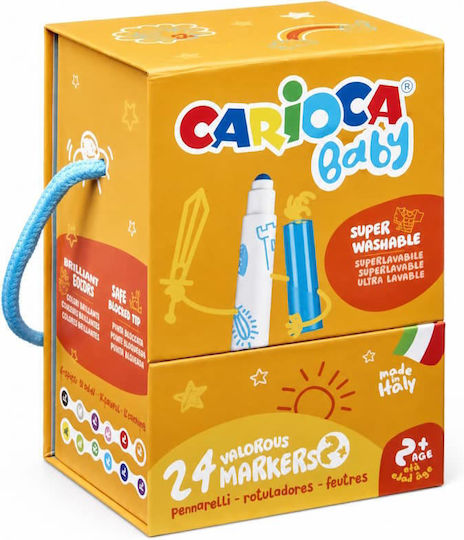 Carioca Μαρκαδόροι Ζωγραφικής Χονδροί Σετ 24 χρώματα