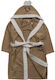 Serafino Kid's Bathrobe Beige