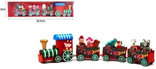 Дървена Коледна Фигура Влак – Christmas Train Deco 067115
