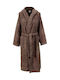 Dimcol 3010 Bathrobe with Hood Chocolate 420gr/m²