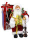 Dekorativer Weihnachtsmann Goldς aus Stoff 35cm