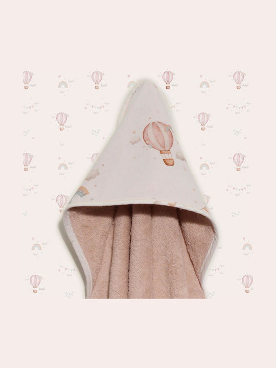 Baby Oliver Baby Bath Towel Hooded 75x75cm