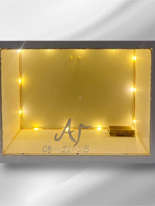 Hochzeitskronen-Etui Rechteck Braun 30x40εκ.