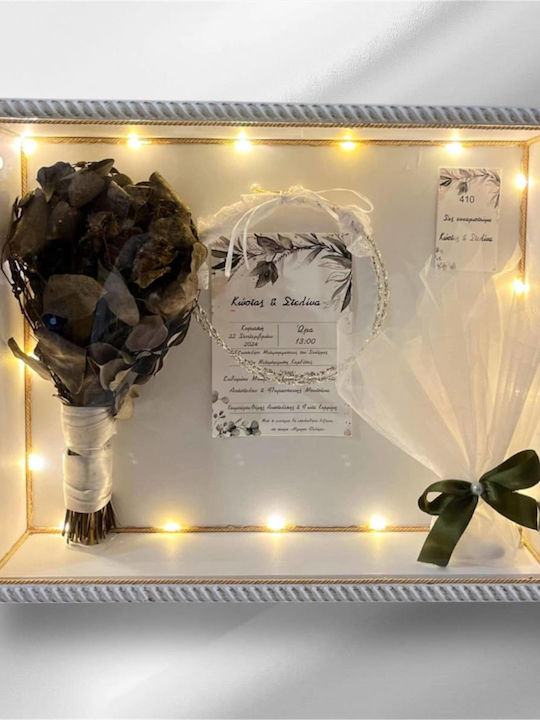 Plexouda Hochzeitskronen-Hülle Rechteck Hölzern...