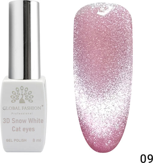 Global Fashion Semi-Permanent Nail Polish 09 Cat Eye 1pcs
