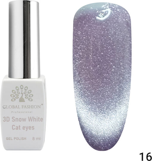 Global Fashion Semi-Permanent Nail Polish 16 Cat Eye 1pcs