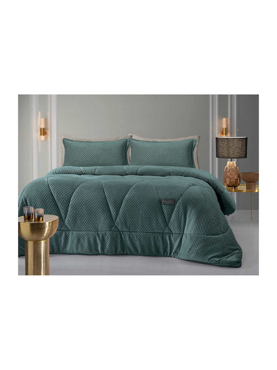 Saint Clair Duvet Cover Queen 220x240cm Emerald 660 GSMGsm