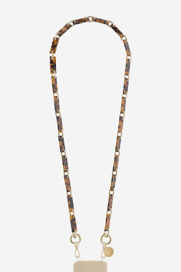 Mobile Phone Necklace Chain La Coque Francaise Le322056 Brown