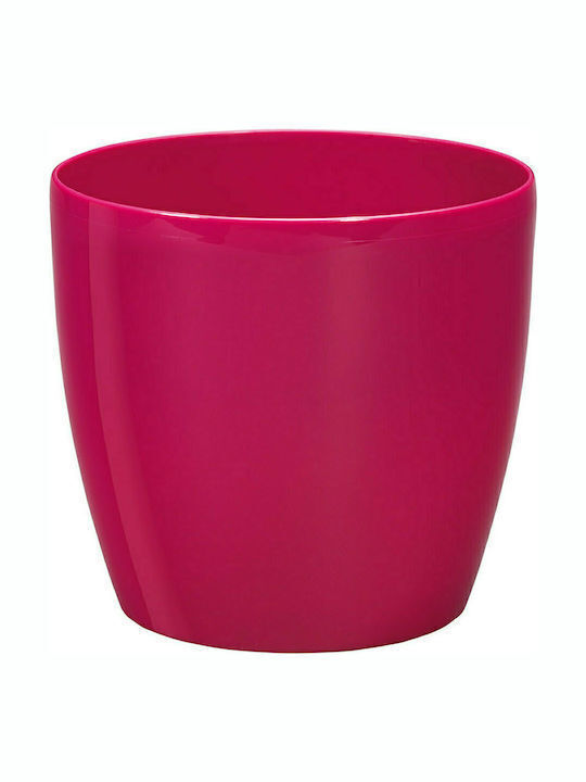 Roto Brillante 14 Übertopf Kunststoff Fuchsie mit Gestell 14x14εκ.