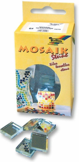 Μωσαικο Glass Folia Mirror 15x15mm Κουτι 100τεμ Ασορτι 10 Χρώματα