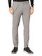 Παντελόνι Chino σε Slim Εφαρμογή Brown Houndstooth