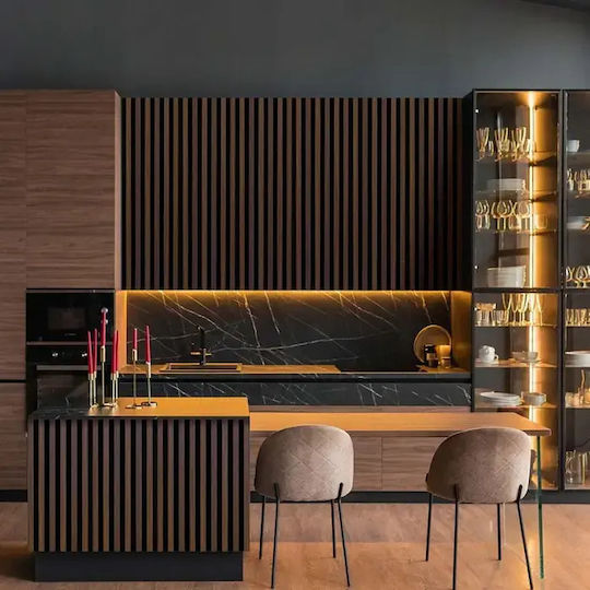 Woodline Acoustic Panel 30x270cm Oak Dark