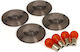 Set Smoked Crystal Flashers Harley Davidson '86-'24 Screw Mounted 3-1/4" Flat Lens Turn Signals Turn Signal Flat Lens Kit Smoke