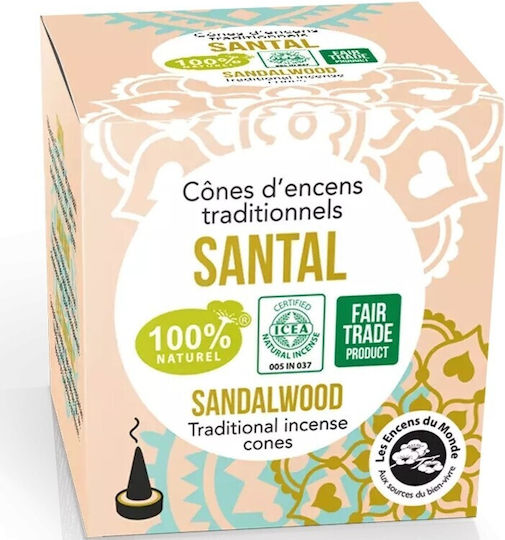 Aromandise Fragrance Cones with Fragrance Sandalwood 12pcs