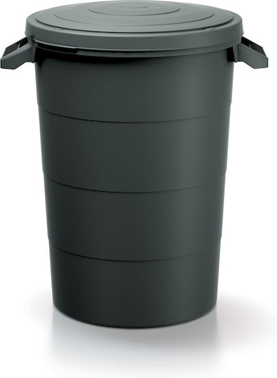 Prosperplast Waste Bin Waste Plastic Black 80lt 1pcs