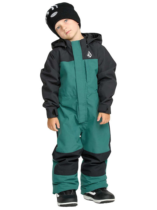Volcom II0452600-ATD Παιδική Ολόσωμη Φόρμα Σκι & Snowboard Πράσινη