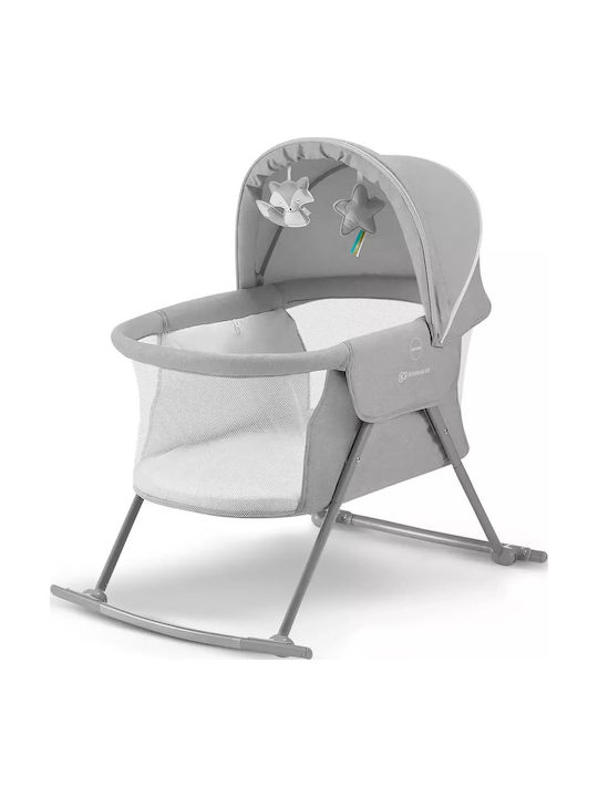 Kinderkraft Leagăn-Parc Lovi cu Saltea și Roți Gri