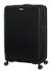 CAT Nexus Large Hard Black Suitcase With 4 Wheels Height 81cm