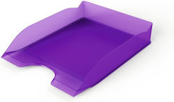 Filing Tray Durable Transparent Purple