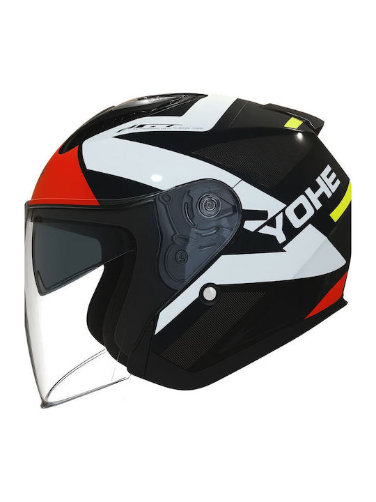 Yohe 868-2 Grafity Red White Yellow Κράνος Μηχα...