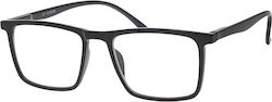 Brilo Men's Reading Glasses +2.50 in Black color BR130BLACK2.50