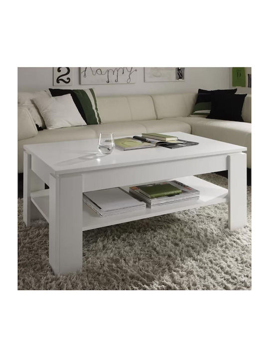 Rectangular Side Table Wooden with Lifting Mech...