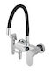 Bonken U-Shaped Kitchen Faucet Wall Black
