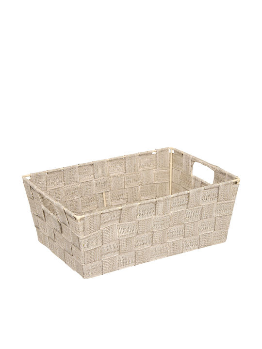 5Five Storage Basket Fabric Beige 28x20x11cm 1pcs