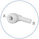 Safety Connector Angular Pw-13d In-line 3/8'' Hose 1/4''
