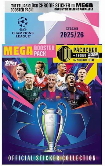 Topps Champions League Stickers 2025/26 Mega Booster Pack