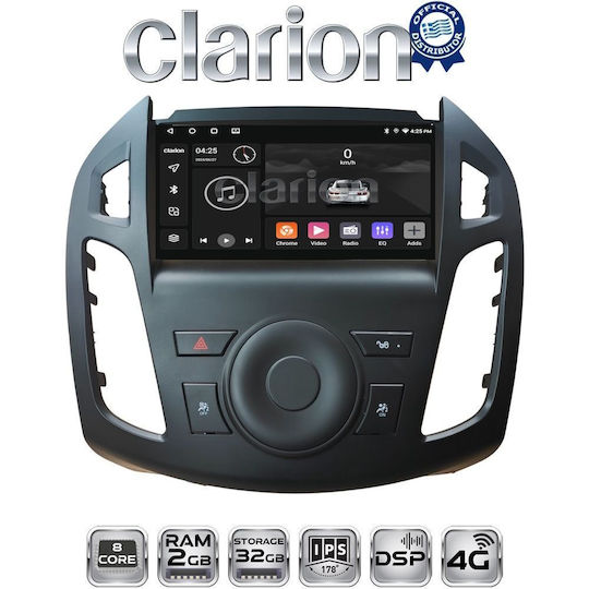 Clarion Sistem Audio Auto pentru Ford Tranzit Connect 2013 > 2017 (Bluetooth/USB/WiFi/GPS/Apple-Carplay/Android-Auto)