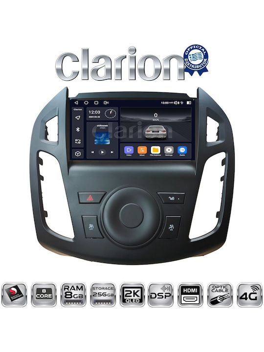 Clarion Sistem Audio Auto pentru Ford Tranzit Connect 2013 > 2017 (Bluetooth/USB/WiFi/GPS/Apple-Carplay/Android-Auto)