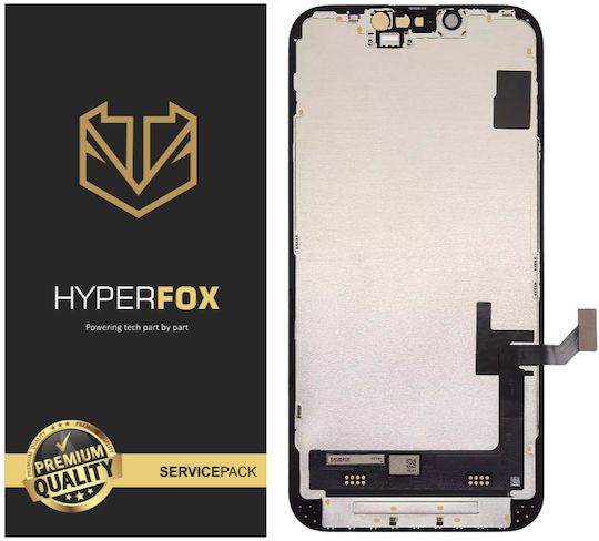 Hyperfox Οθόνη με Μηχανισμό Αφής για Apple iPhone 14 (Μαύρο)