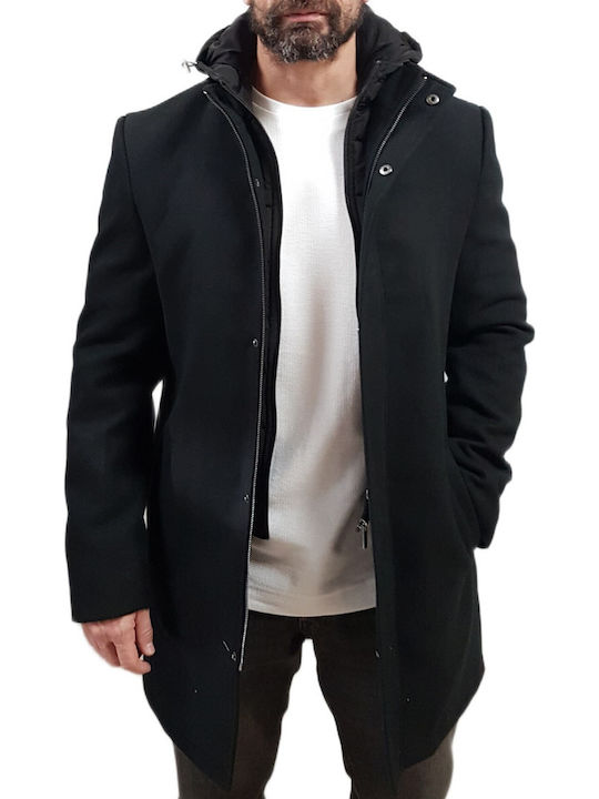 Herren Mantel Black