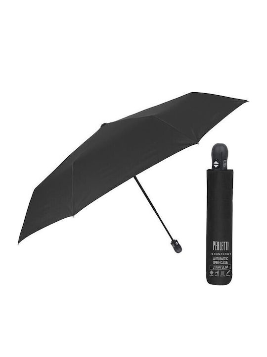 Rain Windproof Automatic Umbrella Compact Black