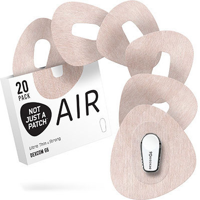 Not Just A Patch Luftdichtes Pflaster Sensor Dexcom G6 20 Stück – Beige