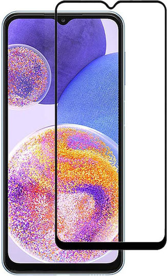 Vollkleber Vollflächig gehärtetes Glas Schwarz (Galaxy M34)