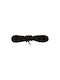 Bergal Round Cord Shoelaces Black 100cm Thick Round Shoelaces Colour Black 100 Centimeters 100% Cotton Non-Slip