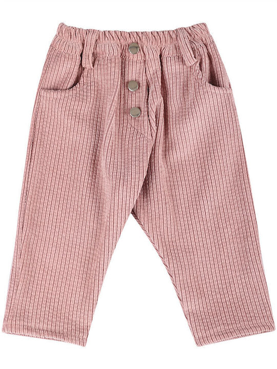 Kinder Schlaghose Cord Rosa