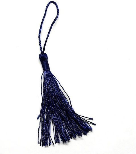 Tassel Made of Satin Thread for Good Luck Charms Other Crafts Navy Blue 85mm 10 Pieces