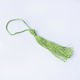 Tassel Made of Satin Thread for Good Luck Charms Other Crafts Olive Green 85mm 10 Pieces